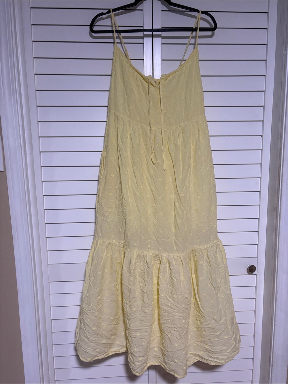 Old Navy Pale Yellow Spaghetti-Strap Maxi Dress